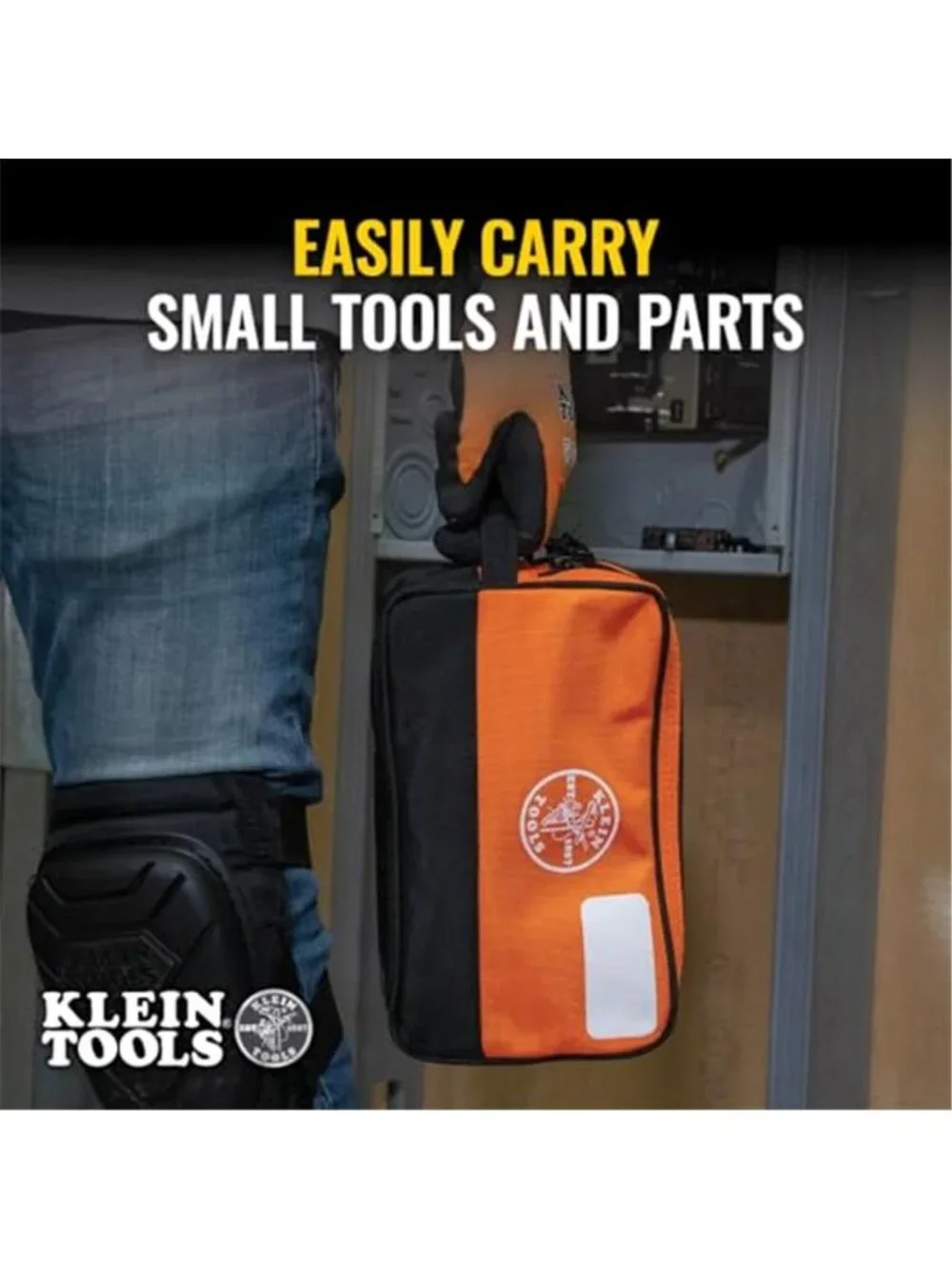 Tool Pouch, Dual Compartments, Heavy-Duty Tool Bag Organizer, Multipurpose Bag